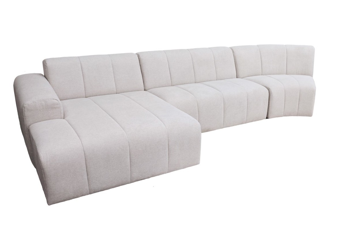 Balta kampinė sofa 3dalių Balta kampinė sofa 3dalių