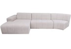 Balta kampinė sofa 3dalių Balta kampinė sofa 3dalių