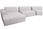Balta kampinė sofa 3dalių Balta kampinė sofa 3dalių
