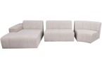 Balta kampinė sofa 3dalių Balta kampinė sofa 3dalių
