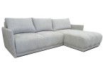 Pilka kampinė sofa su miegojimo funkcija ir patalynės dėže Pilka kampinė sofa su miegojimo funkcija ir patalynės dėže