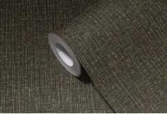 Juodi tapetai su aukso spalvos detalėmis 53cm pločio