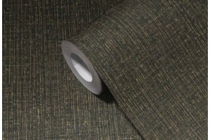 Juodi tapetai su aukso spalvos detalėmis 53cm pločio