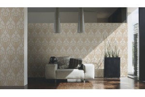 Klasikiniai rusvi tapetai 53cm pločio