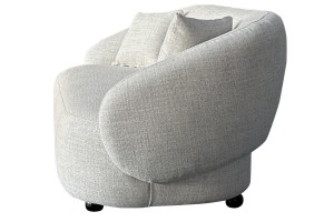 Smėlio spalvos trivietė sofa