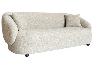 Smėlio spalvos trivietė sofa