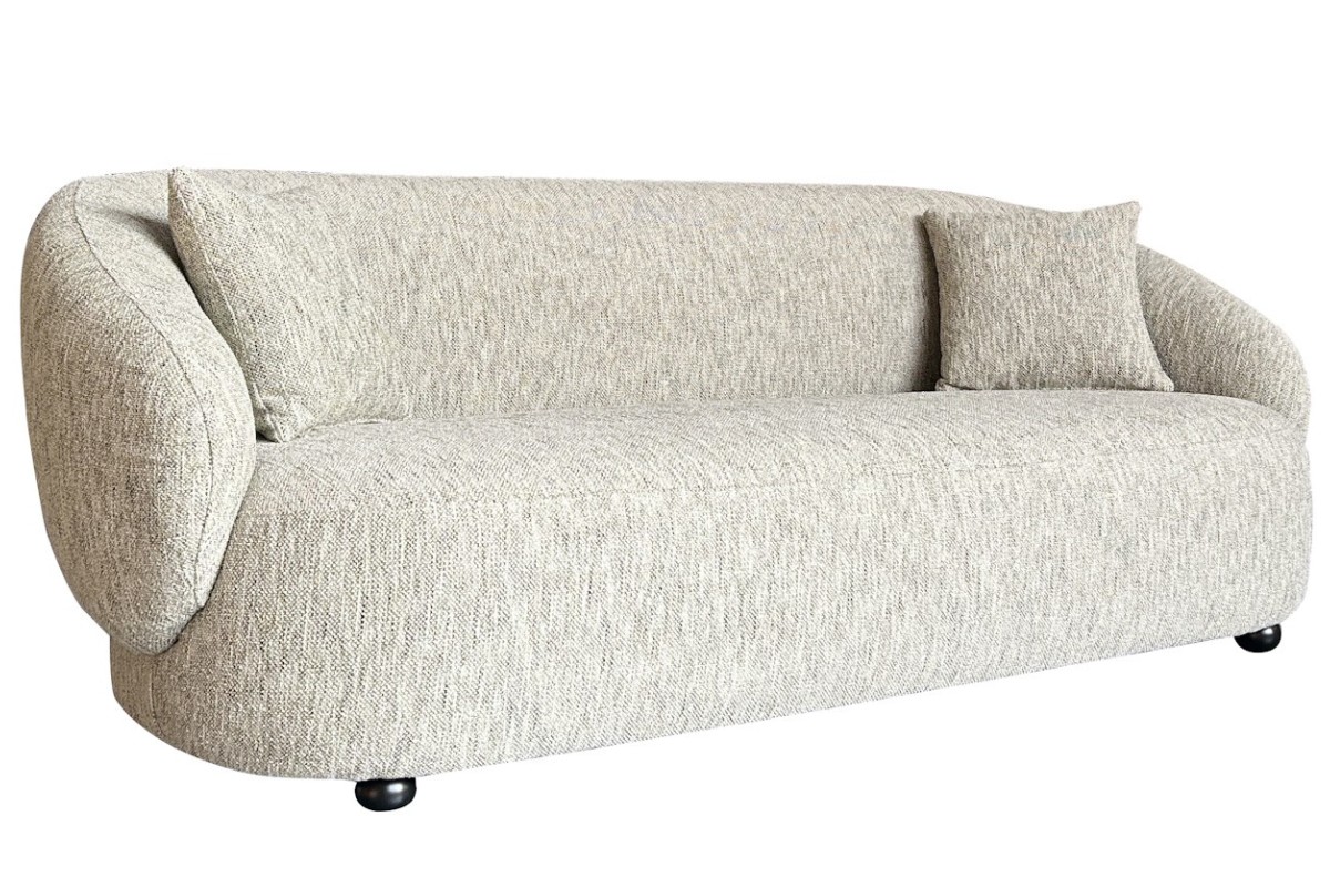 Smėlio spalvos trivietė sofa Smėlio spalvos trivietė sofa