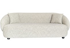Smėlio spalvos trivietė sofa