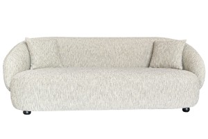 Smėlio spalvos trivietė sofa