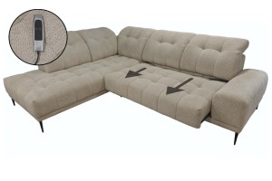 Kairinė Smėlio Spalvos Kampinė sofa Grenada