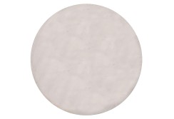 Kilimas Bellarossa 0.80*0.80 white apvalus