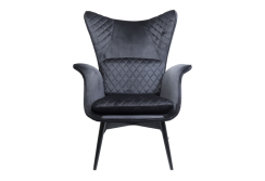 Krėslas Tudor Velvet Black