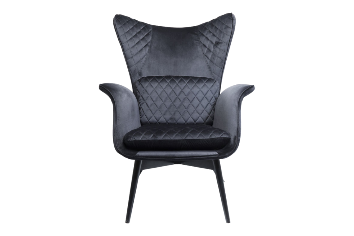 Krėslas Tudor Velvet Black