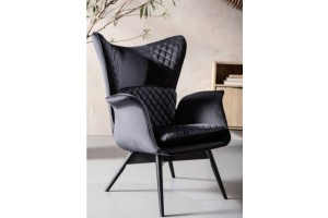 Krėslas Tudor Velvet Black