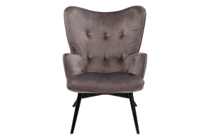 Krėslas Black Vicky Velvet Grey