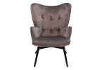 Krėslas Black Vicky Velvet Grey