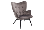 Krėslas Black Vicky Velvet Grey