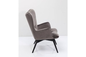 Krėslas Black Vicky Velvet Grey