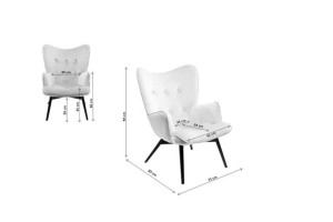 Krėslas Black Vicky Velvet Grey