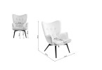 Krėslas Black Vicky Velvet Grey