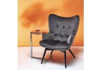 Krėslas Black Vicky Velvet Grey
