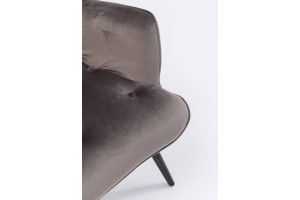 Krėslas Black Vicky Velvet Grey