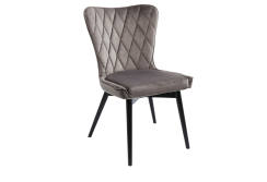 Kėdė Black Marshall Velvet Grey