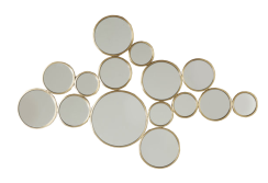 Veidrodis Bubbles Brass