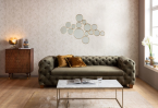 Veidrodis Bubbles Brass