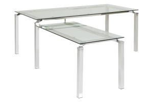 Ofiso stalas Lorenco Corner Chrome