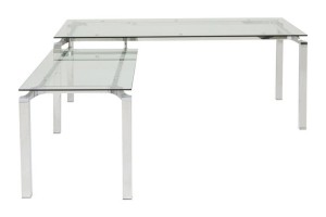 Ofiso stalas Lorenco Corner Chrome