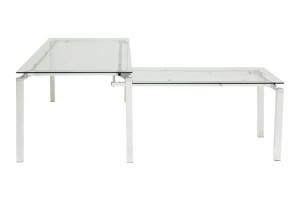 Ofiso stalas Lorenco Corner Chrome