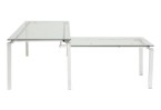 Ofiso stalas Lorenco Corner Chrome