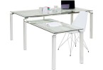 Ofiso stalas Lorenco Corner Chrome