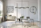 Ofiso stalas Lorenco Corner Chrome
