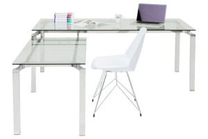 Ofiso stalas Lorenco Corner Chrome