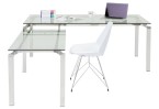 Ofiso stalas Lorenco Corner Chrome
