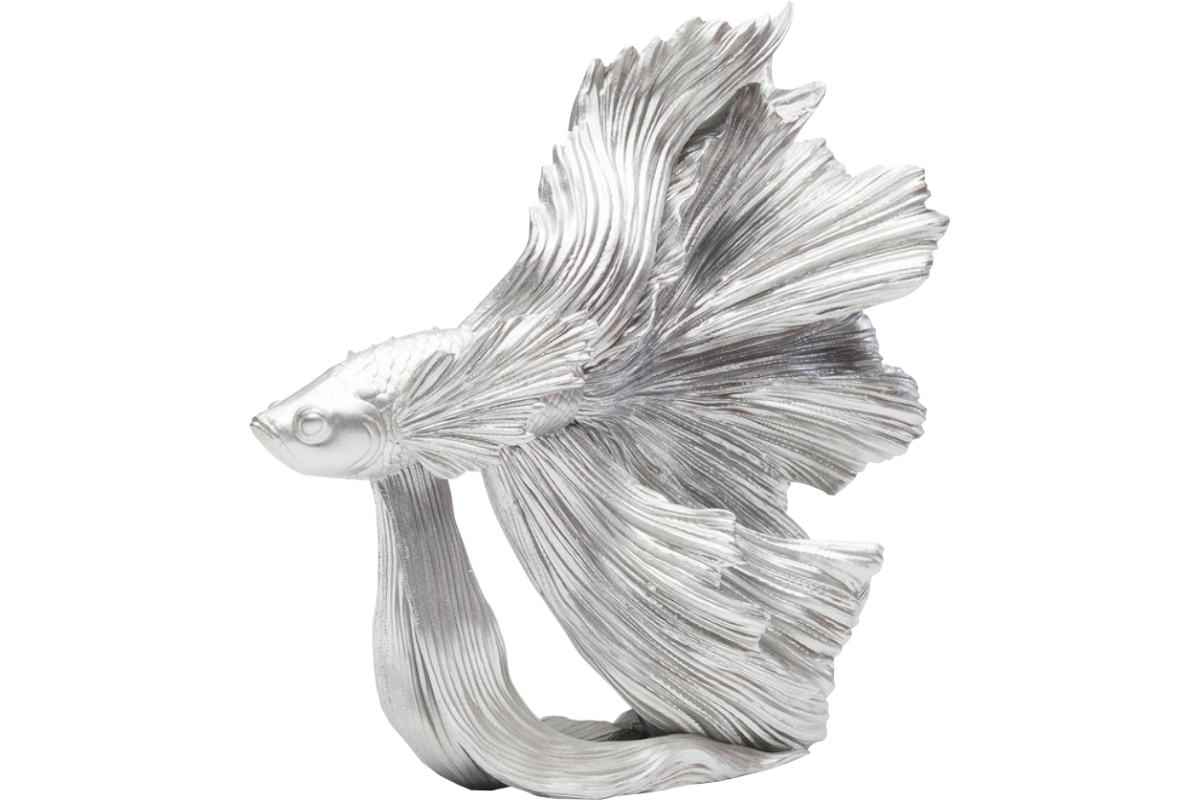 Dekoracija Betta Fish Silver