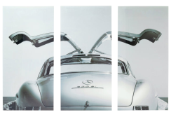 Stiklinis paveikslas Triptychon Oldtimer Back 3 dalys