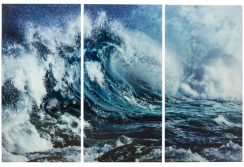 Stiklinis paveikslas Triptychon Wave 3 dalys